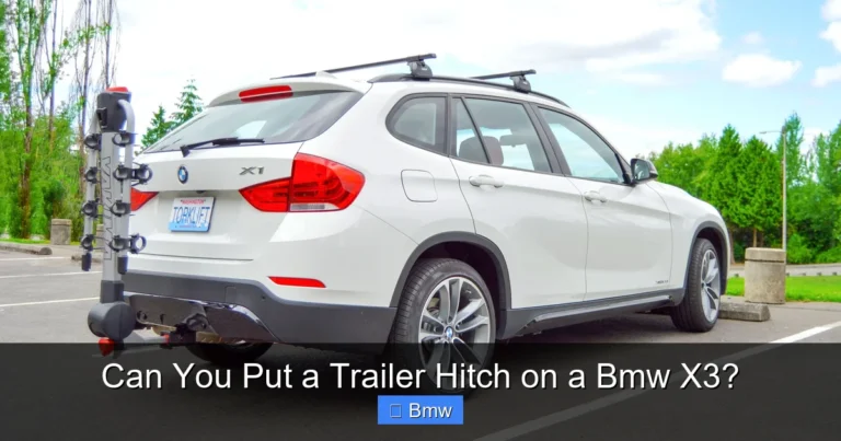 Can You Put a Trailer Hitch on a Bmw X3?
