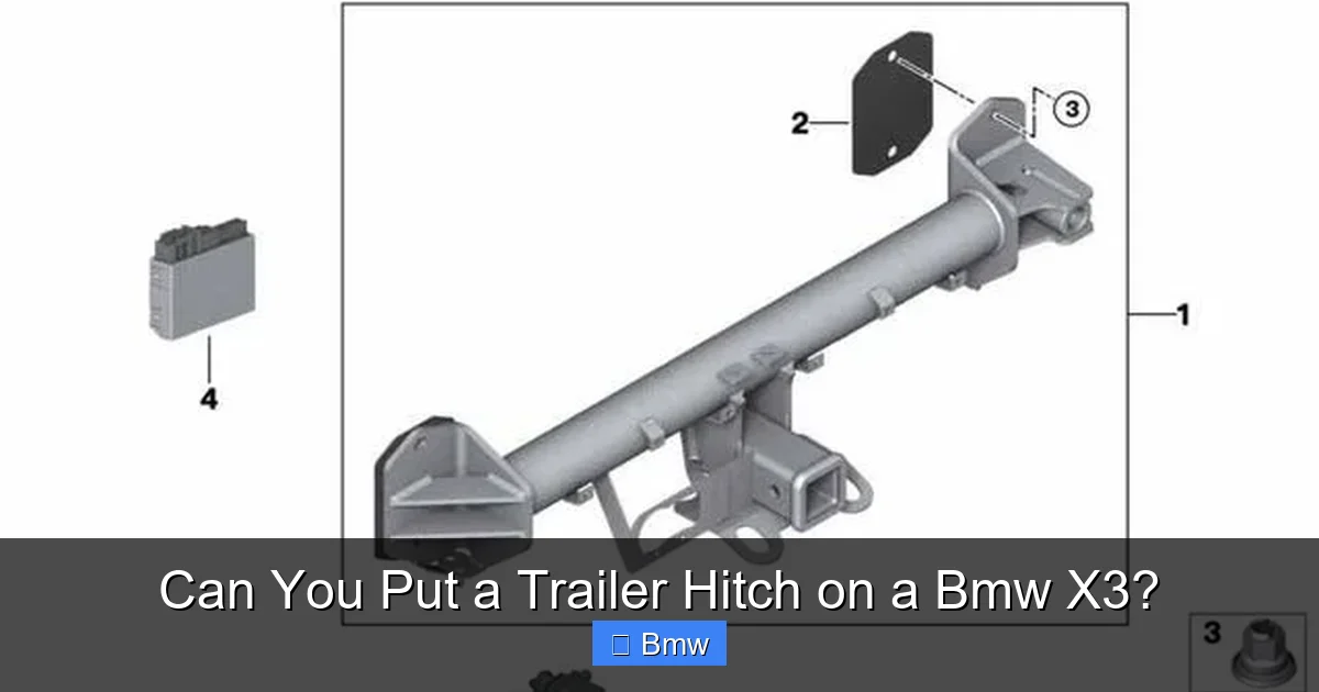 Can You Put a Trailer Hitch on a Bmw X3?