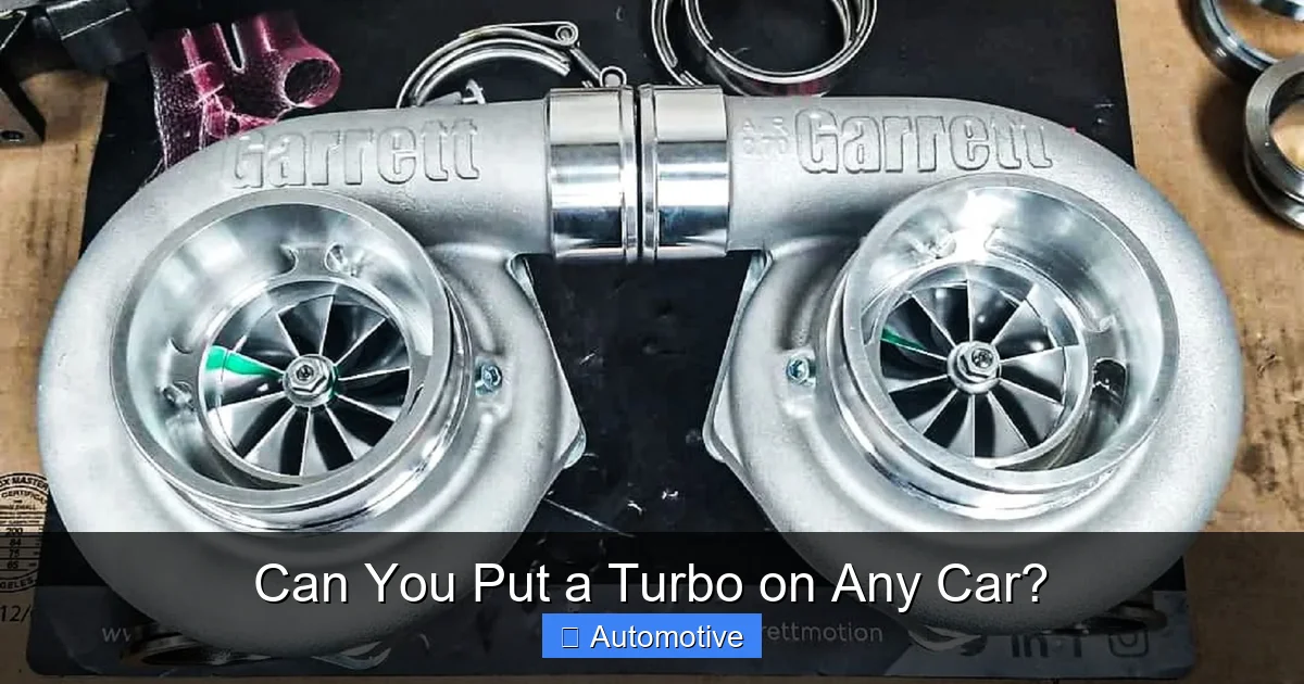 Can You Put a Turbo on Any Car?
