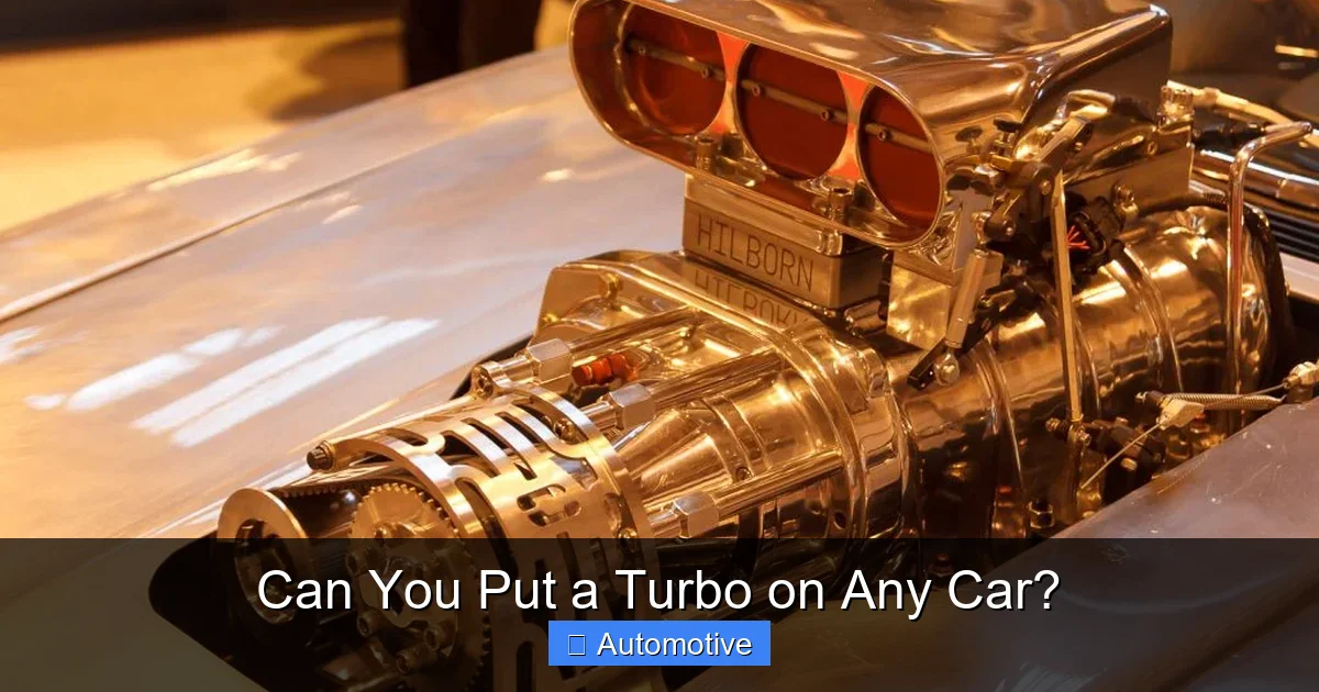 Can You Put a Turbo on Any Car?