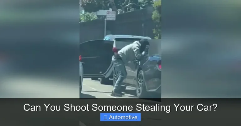 Can You Shoot Someone Stealing Your Car?