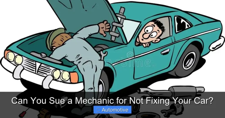 Can You Sue a Mechanic for Not Fixing Your Car?
