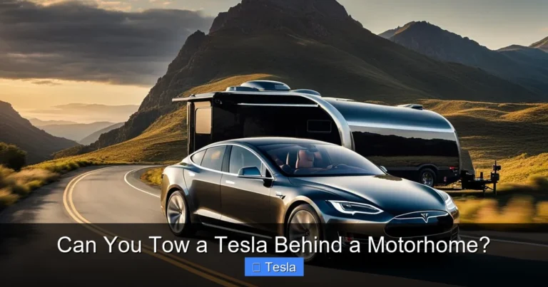 Can You Tow a Tesla Behind a Motorhome?