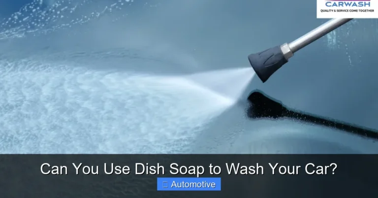Can You Use Dish Soap to Wash Your Car?
