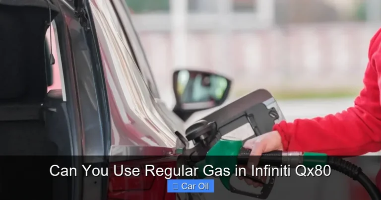 Can You Use Regular Gas in Infiniti Qx80