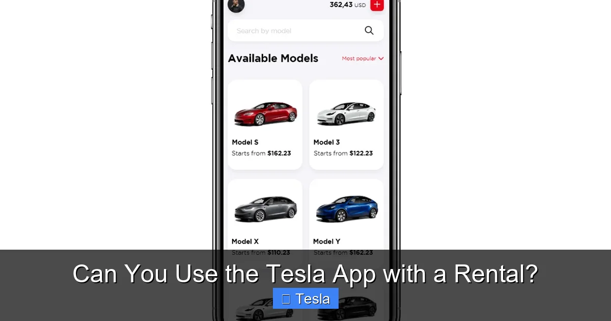 Can You Use the Tesla App with a Rental?