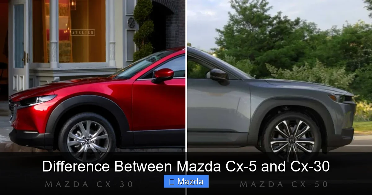 Difference Between Mazda Cx-5 and Cx-30