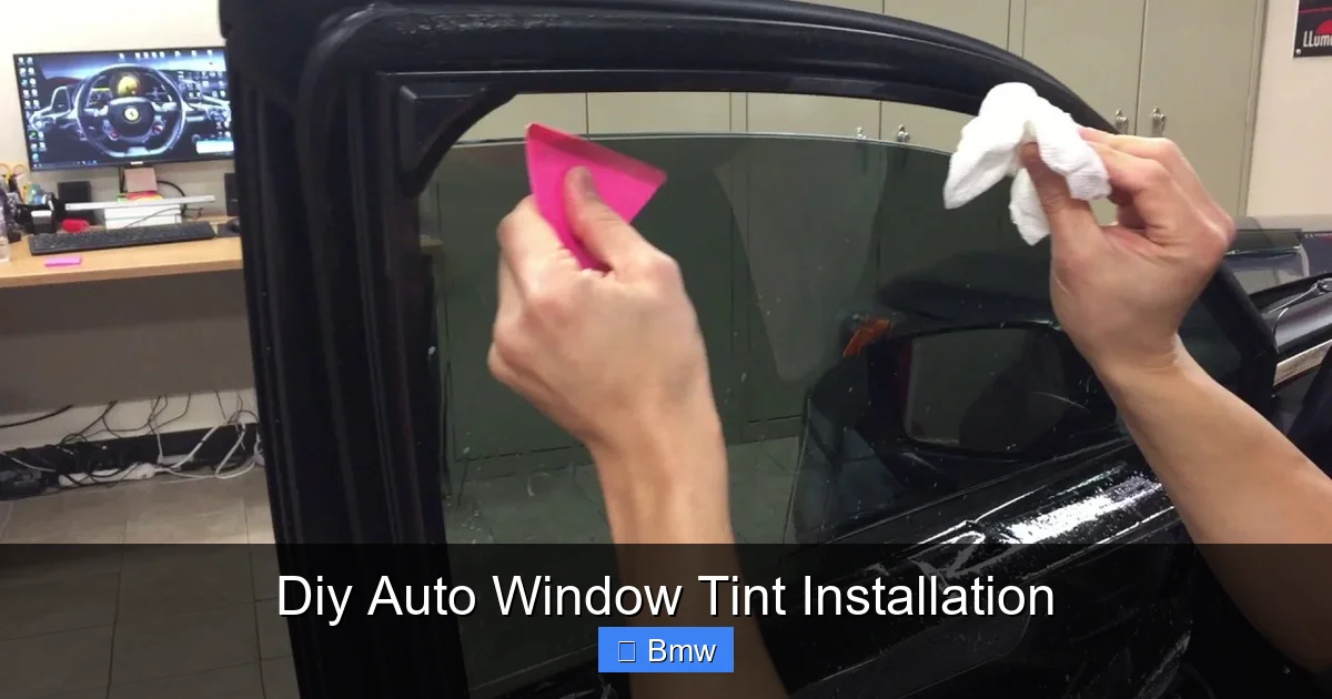 Diy Auto Window Tint Installation