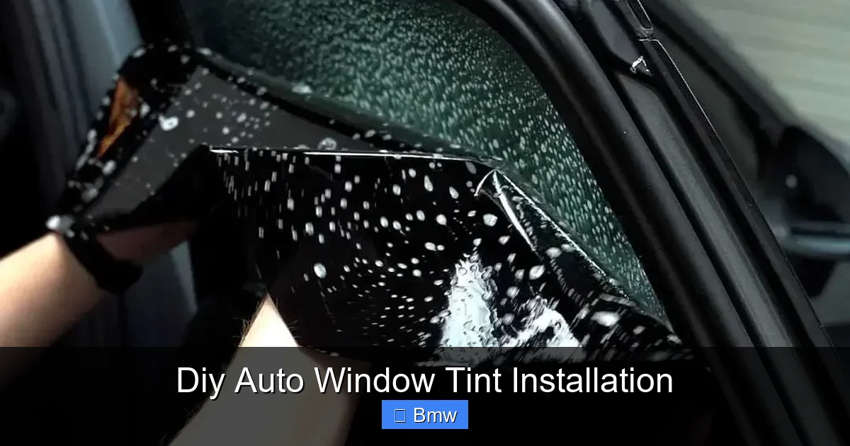 Diy Auto Window Tint Installation