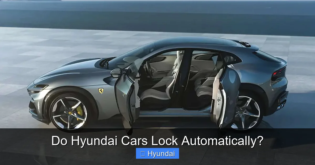Do Hyundai Cars Lock Automatically?
