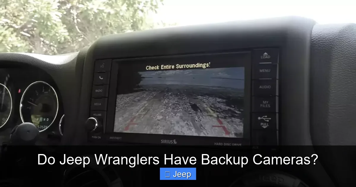 Do Jeep Wranglers Have Backup Cameras?