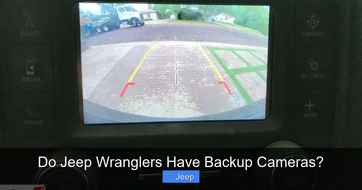 Do Jeep Wranglers Have Backup Cameras?
