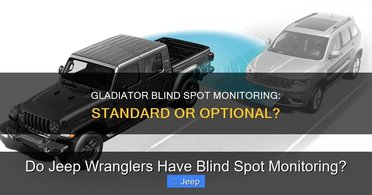 Do Jeep Wranglers Have Blind Spot Monitoring?