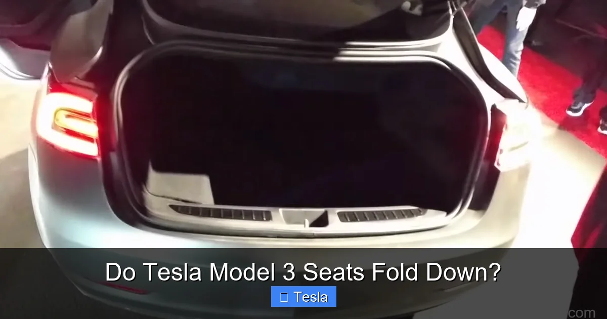 Do Tesla Model 3 Seats Fold Down?