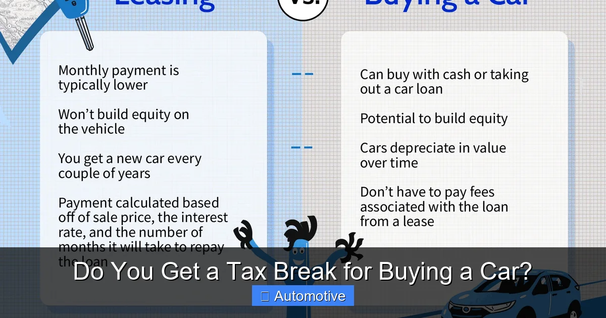 Do You Get a Tax Break for Buying a Car?