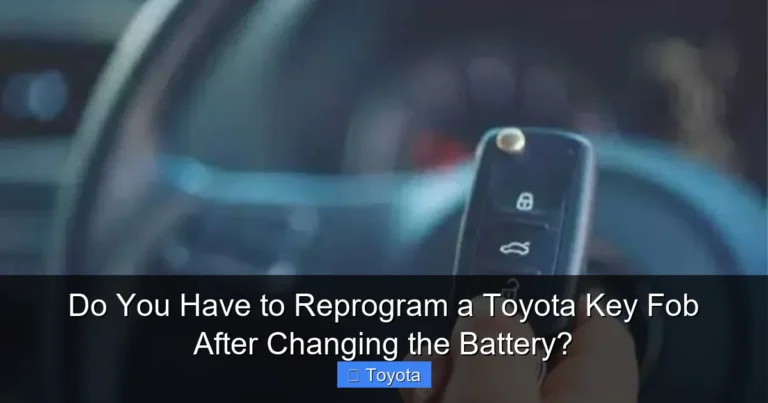 Do You Have to Reprogram a Toyota Key Fob After Changing the Battery?