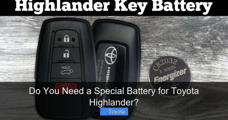 Do You Need a Special Battery for Toyota Highlander?