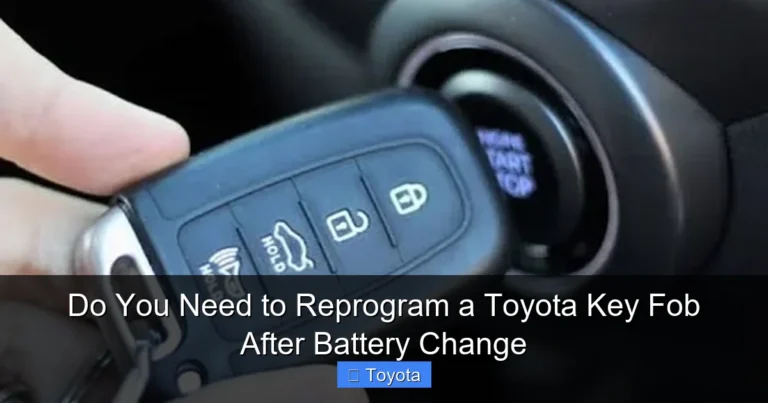 Do You Need to Reprogram a Toyota Key Fob After Battery Change