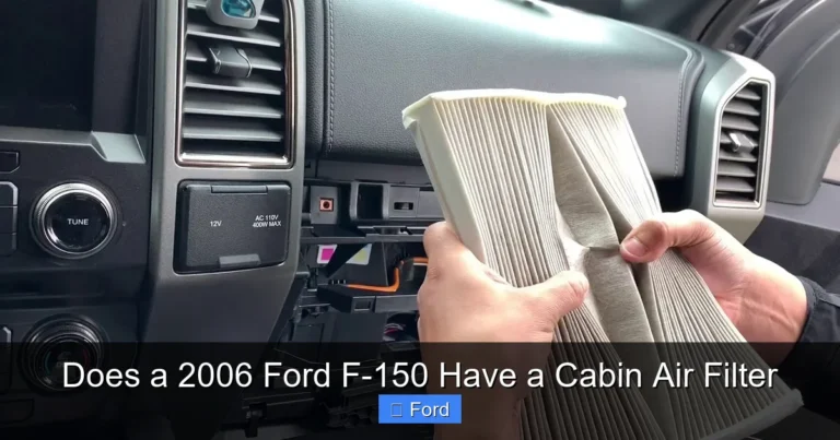 Does a 2006 Ford F-150 Have a Cabin Air Filter