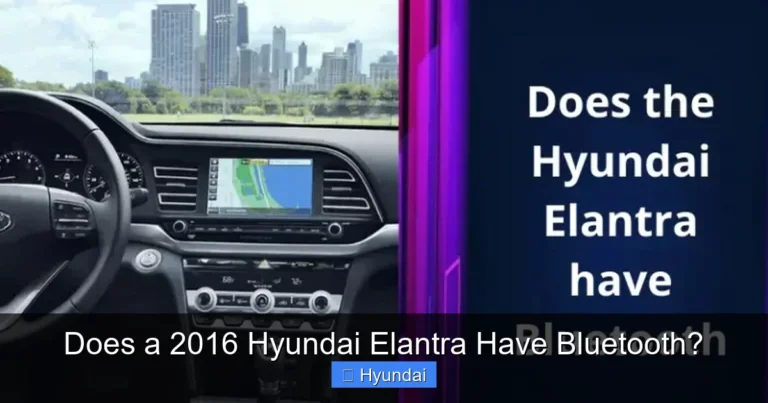 Does a 2016 Hyundai Elantra Have Bluetooth?