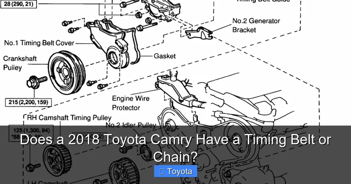 Does a 2018 Toyota Camry Have a Timing Belt or Chain?