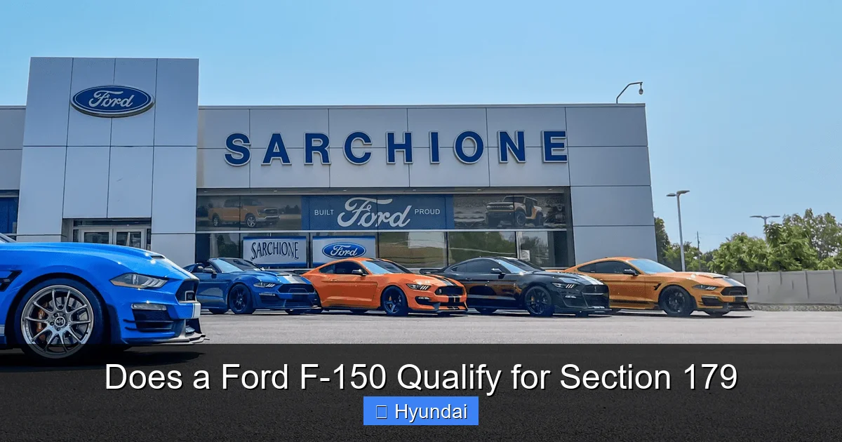 Does a Ford F-150 Qualify for Section 179