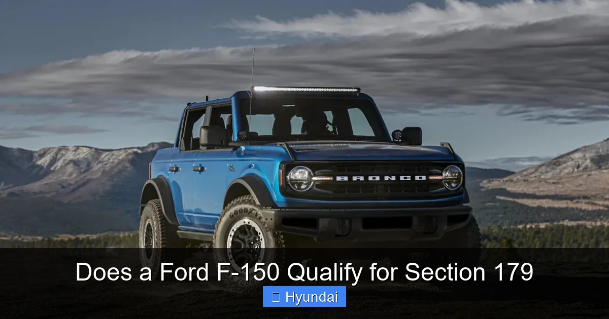 Does a Ford F-150 Qualify for Section 179