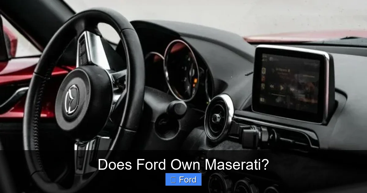 Does Ford Own Maserati?