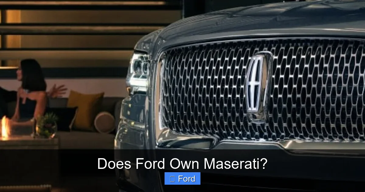 Does Ford Own Maserati?
