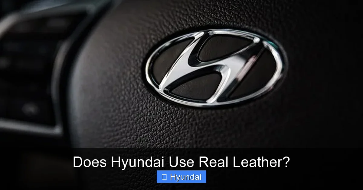 Does Hyundai Use Real Leather?