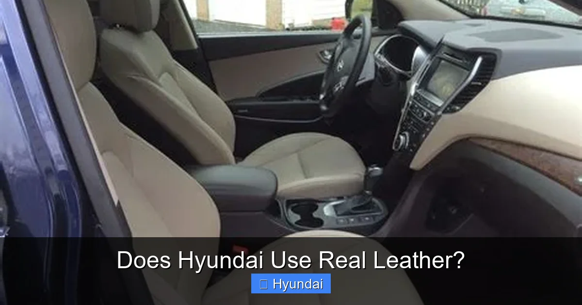 Does Hyundai Use Real Leather?