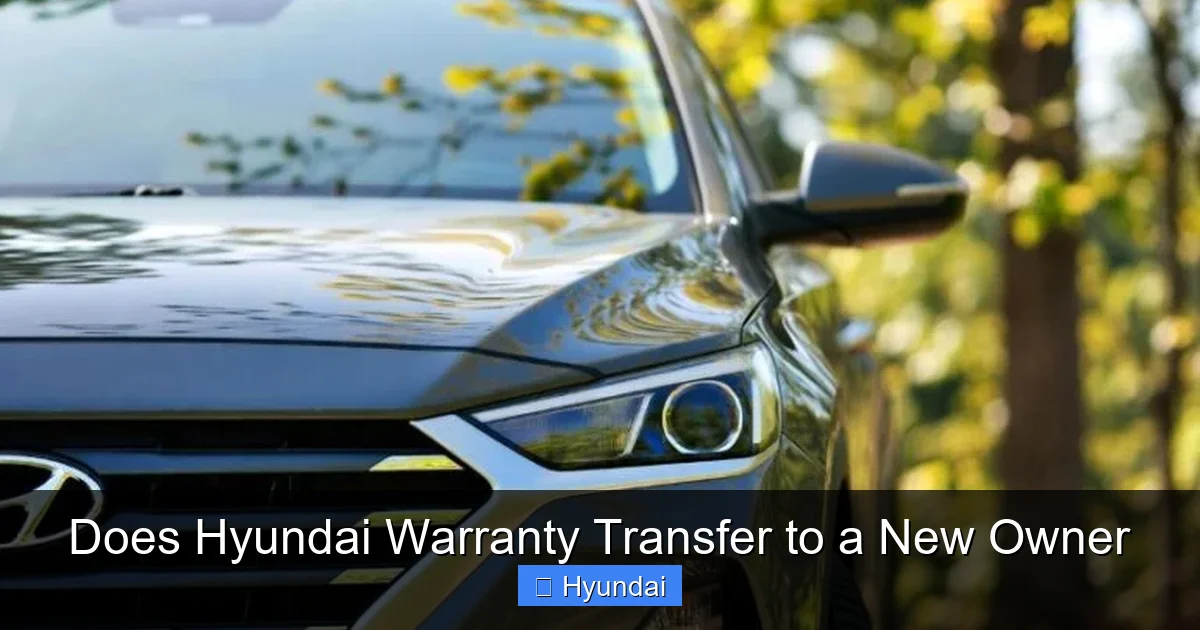 Does Hyundai Warranty Transfer to a New Owner