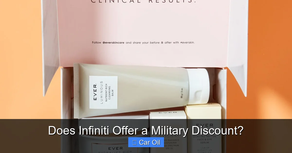 Does Infiniti Offer a Military Discount?