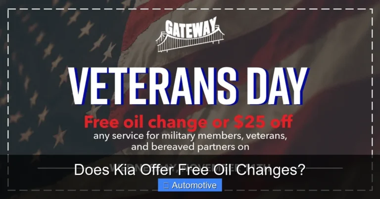 Does Kia Offer Free Oil Changes?