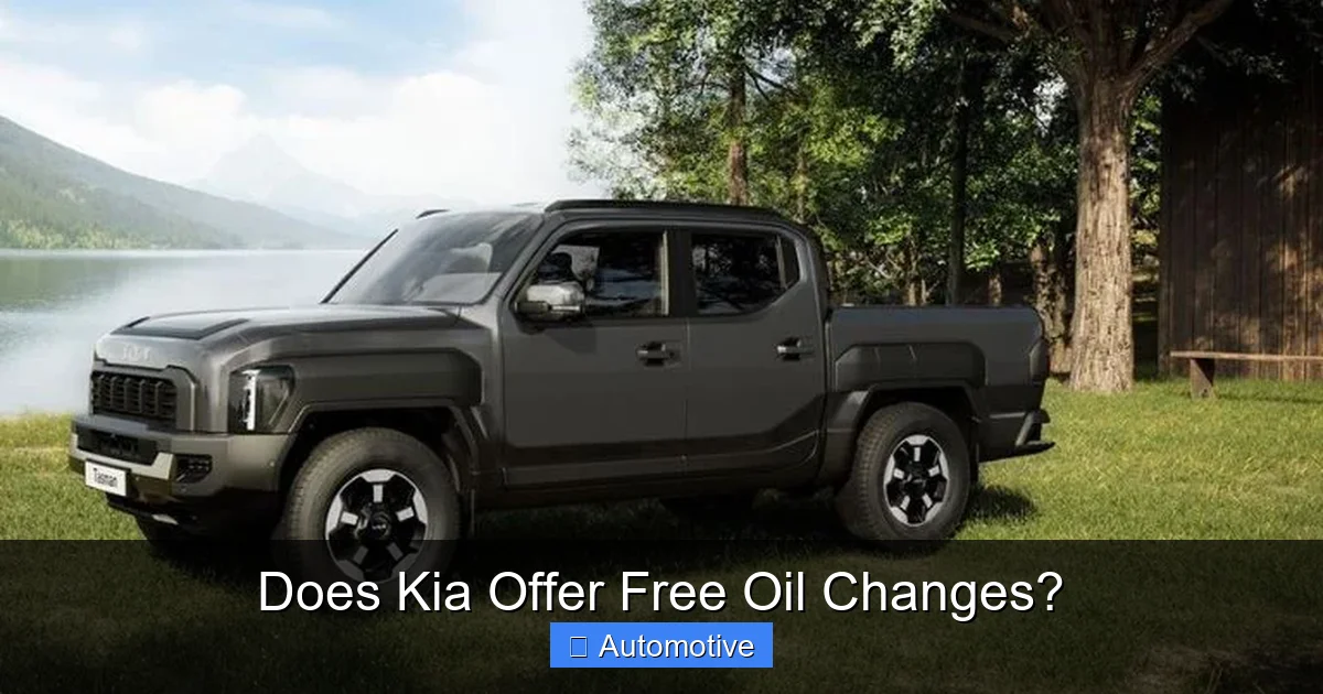 Does Kia Offer Free Oil Changes?