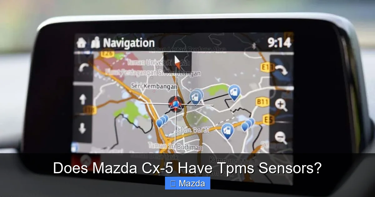 Does Mazda Cx-5 Have Tpms Sensors?