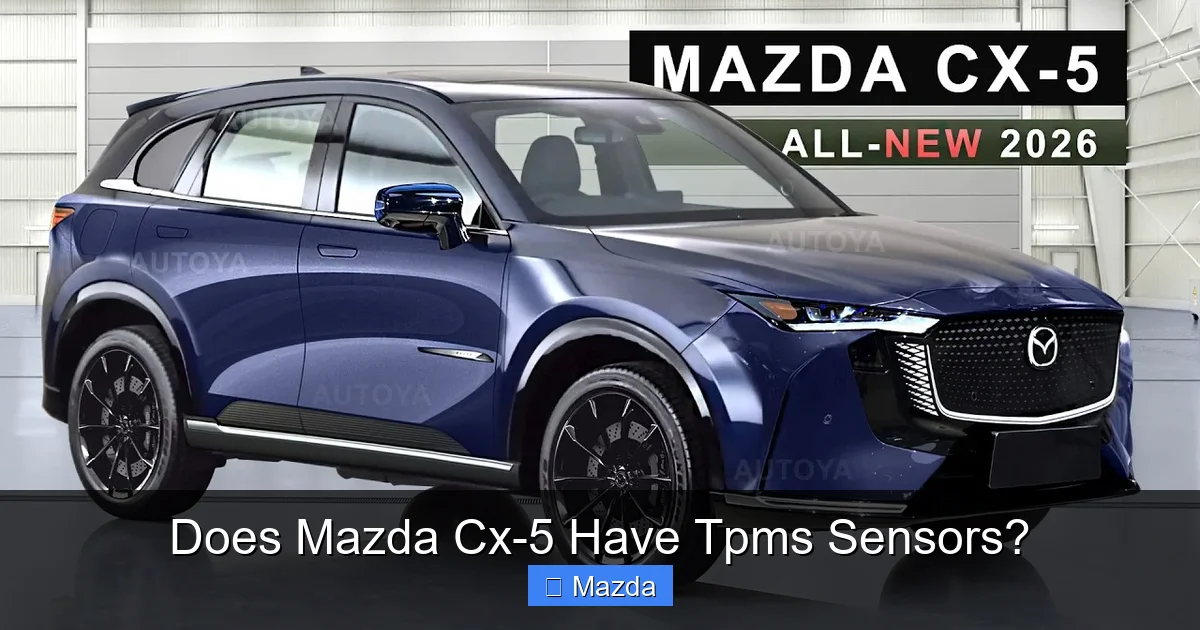Does Mazda Cx-5 Have Tpms Sensors?