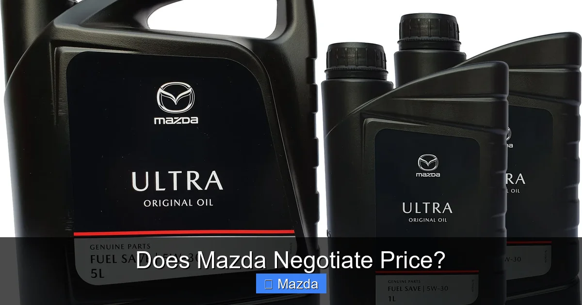 Does Mazda Negotiate Price?