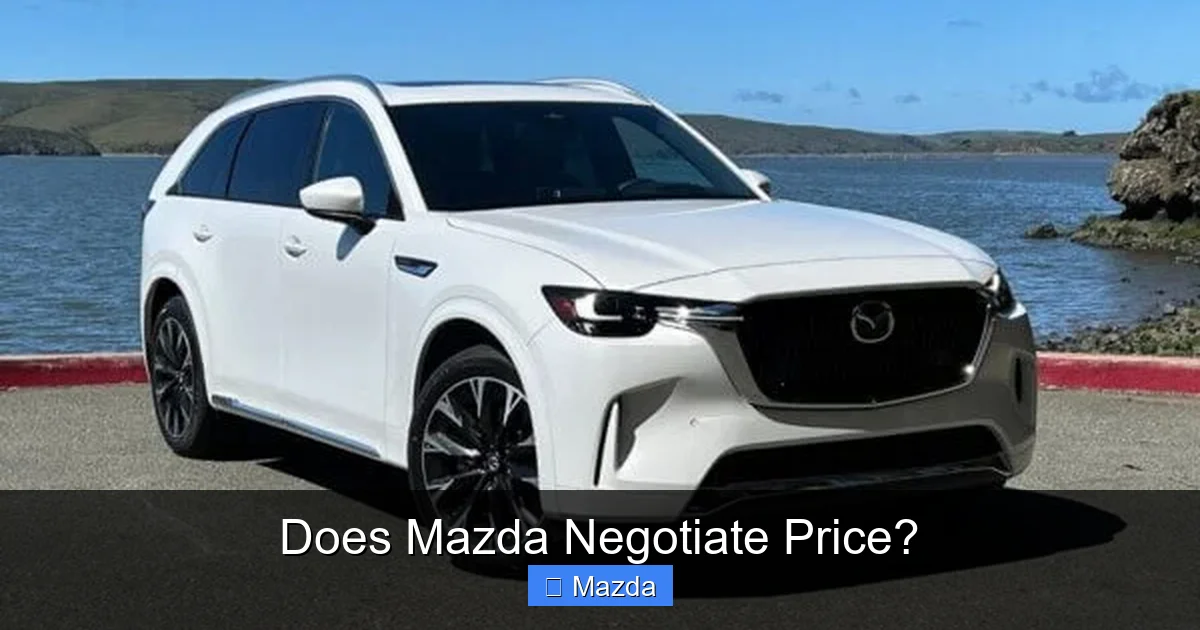 Does Mazda Negotiate Price?