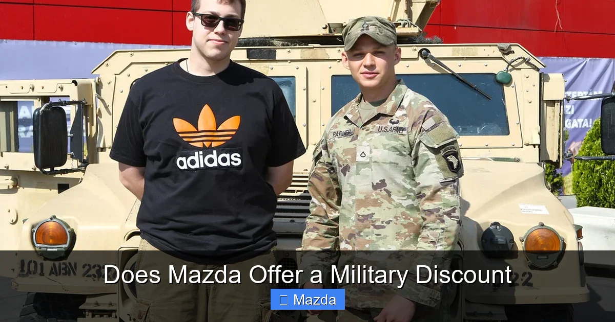 Does Mazda Offer a Military Discount