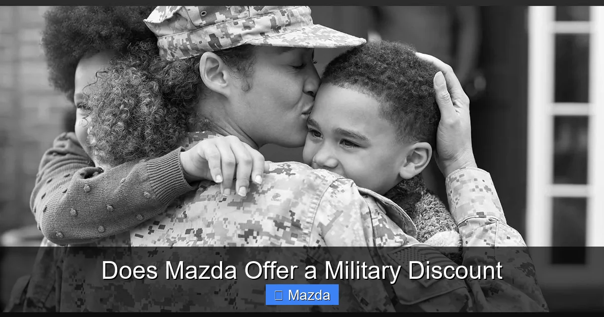 Does Mazda Offer a Military Discount
