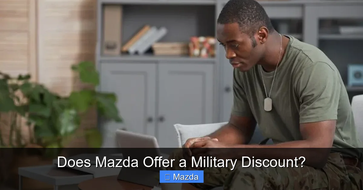 Does Mazda Offer a Military Discount?