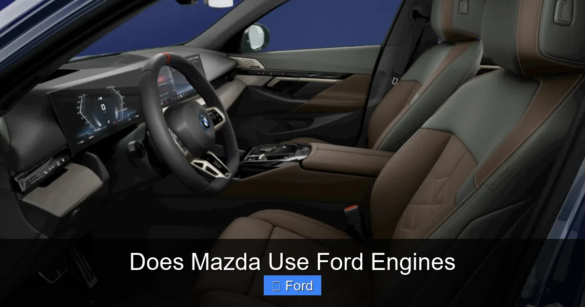Does Mazda Use Ford Engines