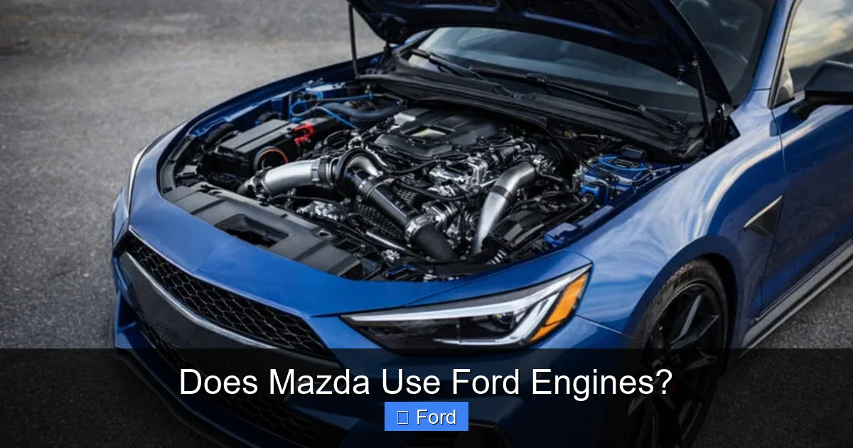 Does Mazda Use Ford Engines?