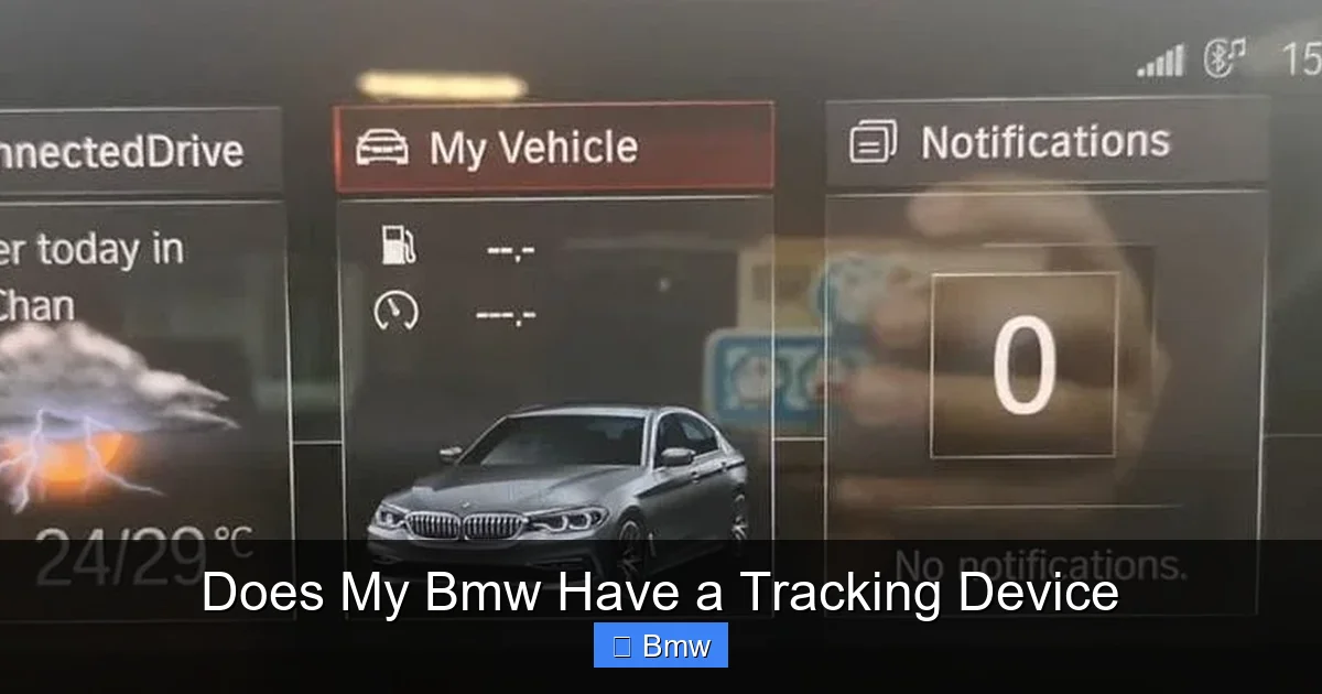 Does My Bmw Have a Tracking Device