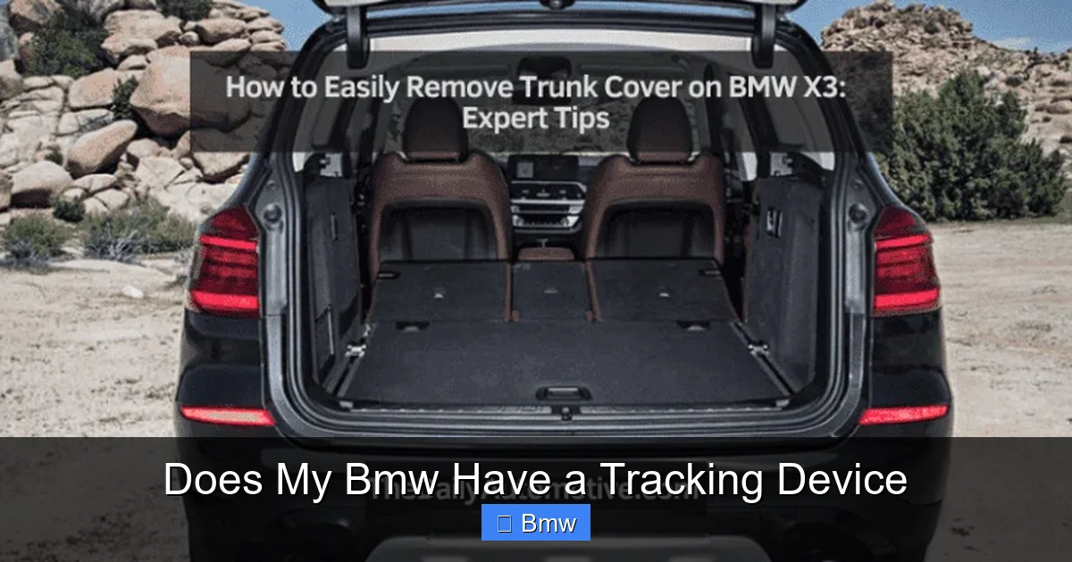 Does My Bmw Have a Tracking Device