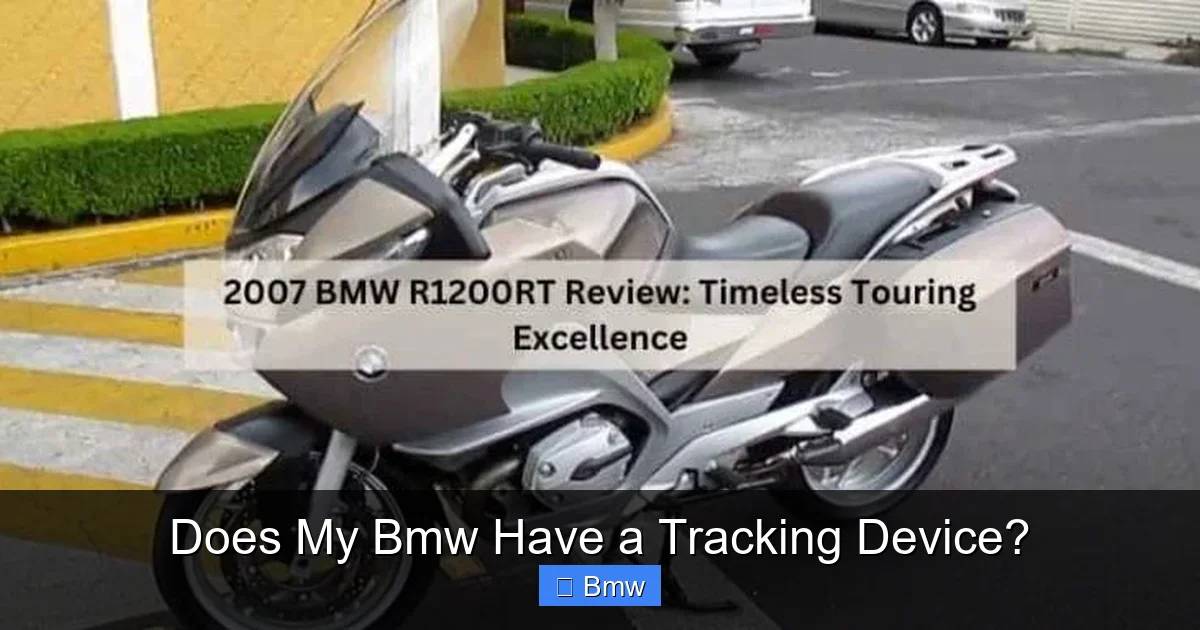 Does My Bmw Have a Tracking Device?