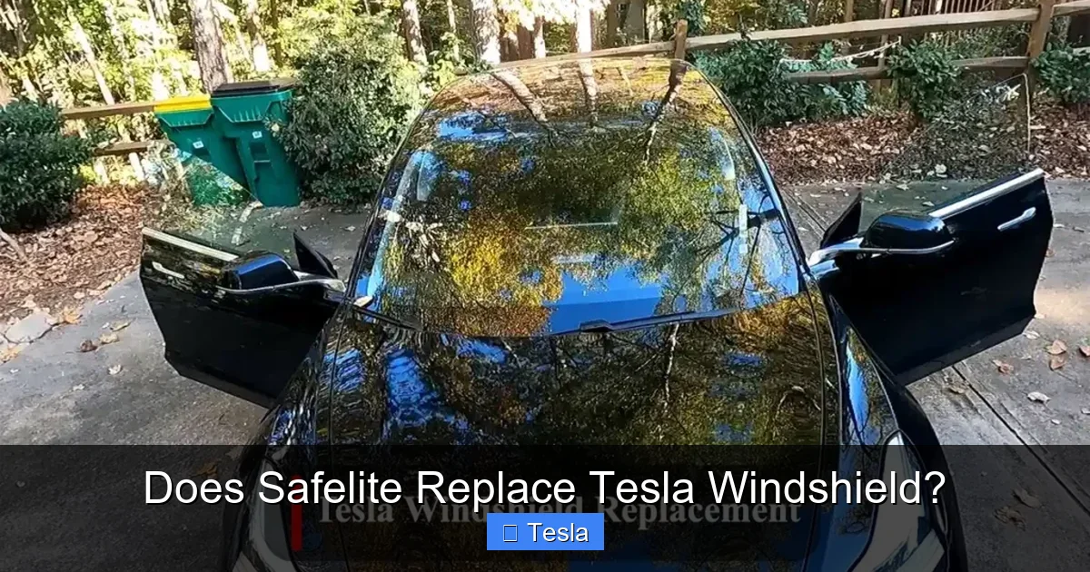 Does Safelite Replace Tesla Windshield?