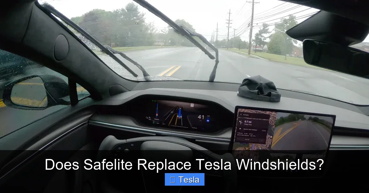 Does Safelite Replace Tesla Windshields?