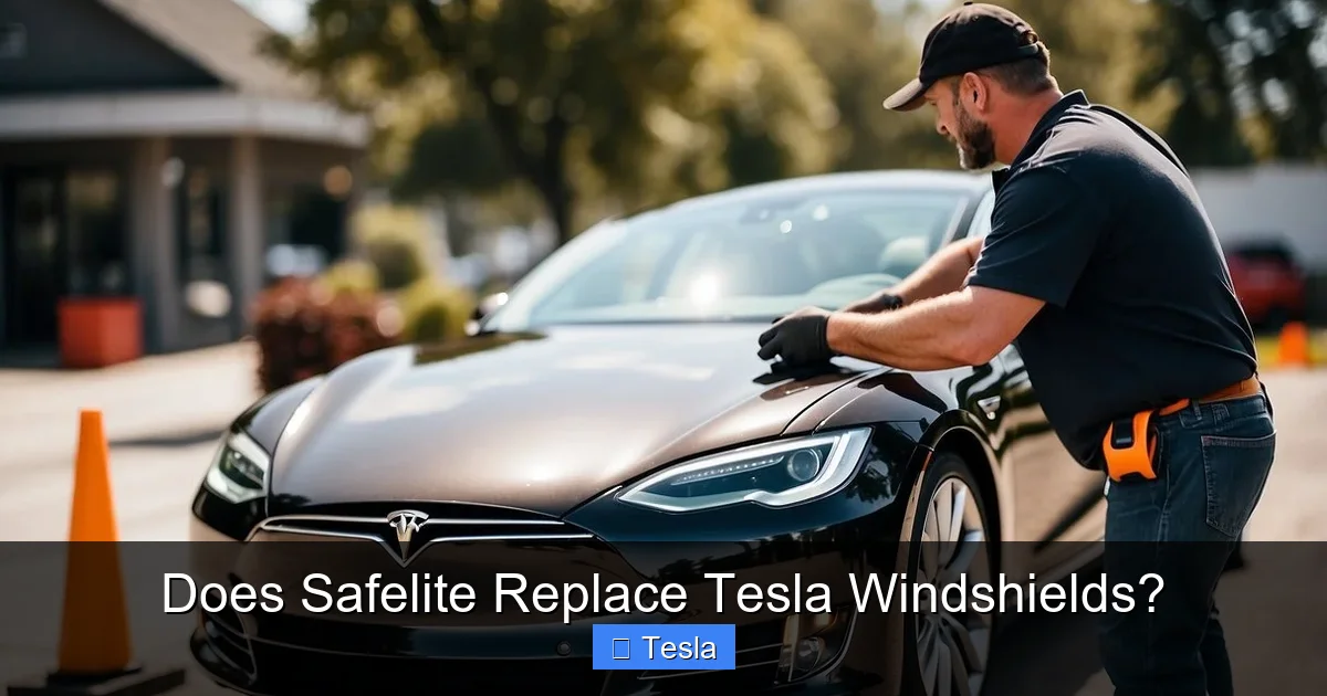 Does Safelite Replace Tesla Windshields?